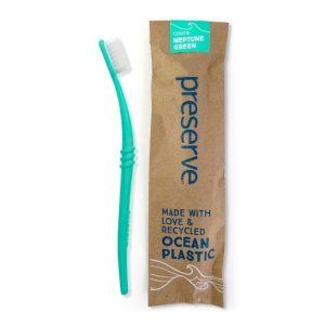 Recycled toothbrush made from ocean plastic