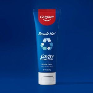 Colgate toothpaste in a recyclable tube